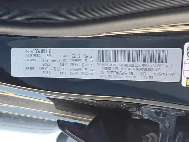 2019 RAM 1500 BIG HORN/LONE STAR