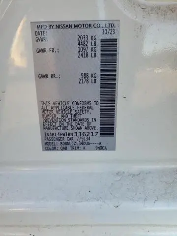 2024 NISSAN ALTIMA SL  