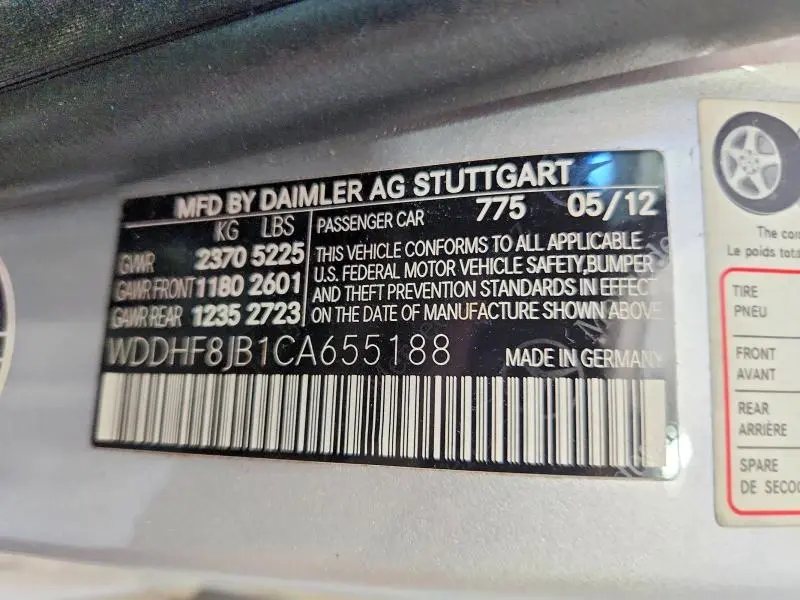 2012 MERCEDES-BENZ E 350 4MATIC  