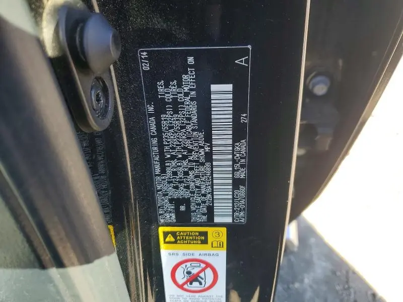 2014 LEXUS RX 350 BASE  