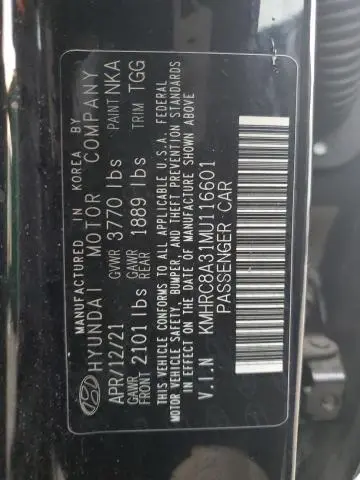 2021 HYUNDAI VENUE SEL  