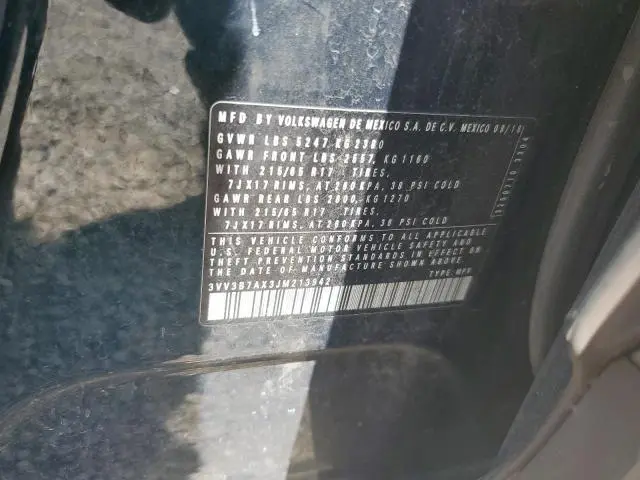 2018 VOLKSWAGEN TIGUAN SE  