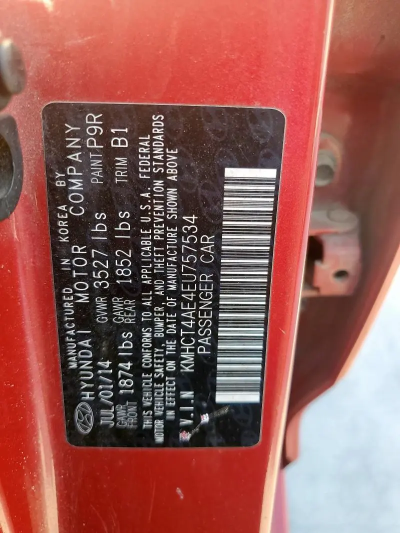 2014 HYUNDAI ACCENT GLS