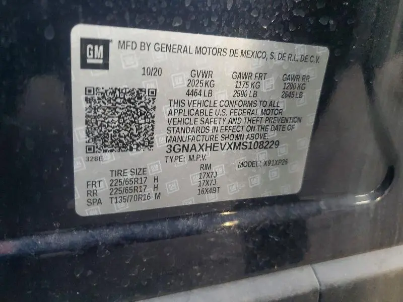 2021 CHEVROLET EQUINOX LS  