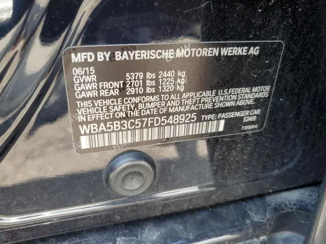 2015 BMW 535 XI  