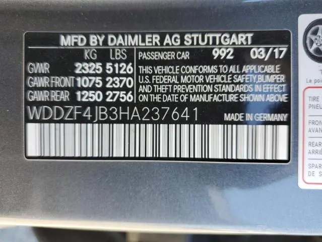 2017 MERCEDES-BENZ E 300