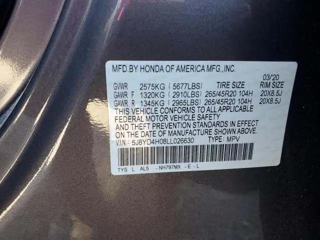 2020 ACURA MDX A-SPEC  