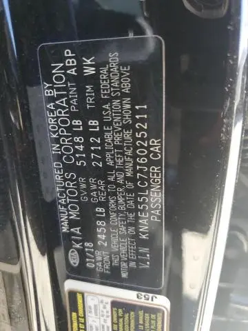 2018 KIA STINGER GT2  