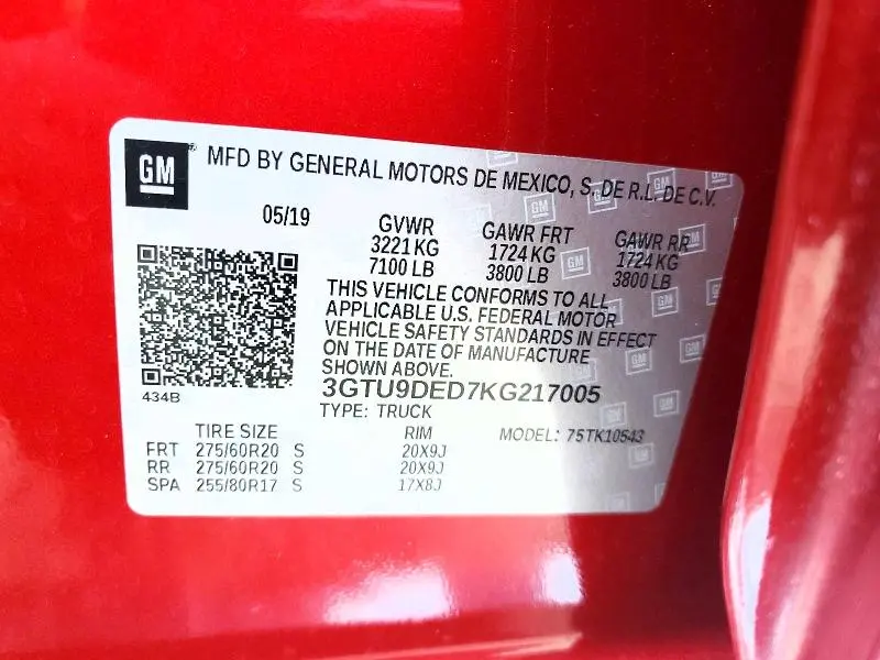 2019 GMC SIERRA K1500 SLT  