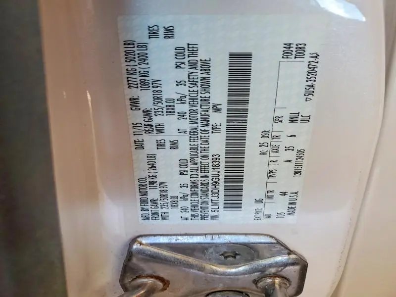 2016 LINCOLN MKC RESERVE  