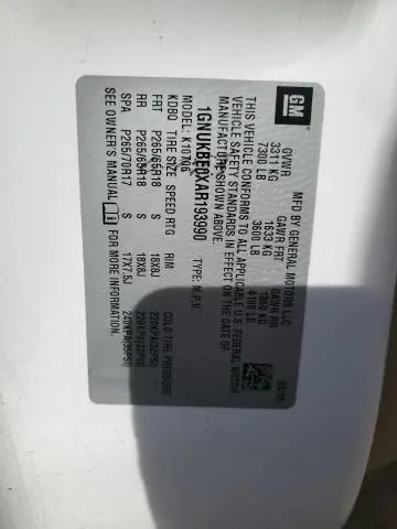 2010 CHEVROLET TAHOE K1500 LT  