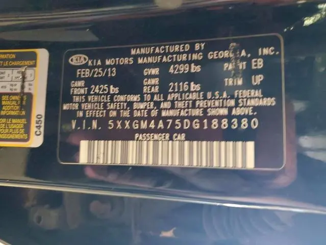 2013 KIA OPTIMA LX  