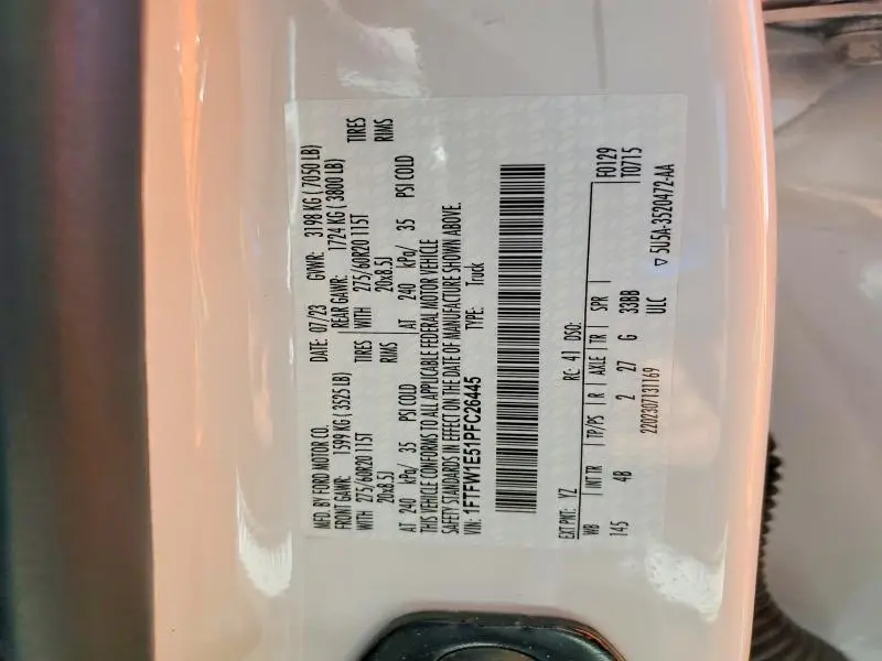 2023 FORD F150 SUPERCREW  