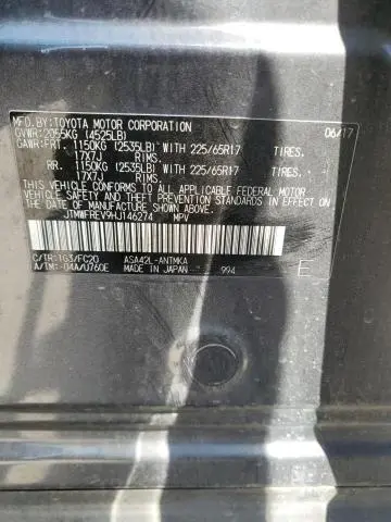 2017 TOYOTA RAV4 XLE