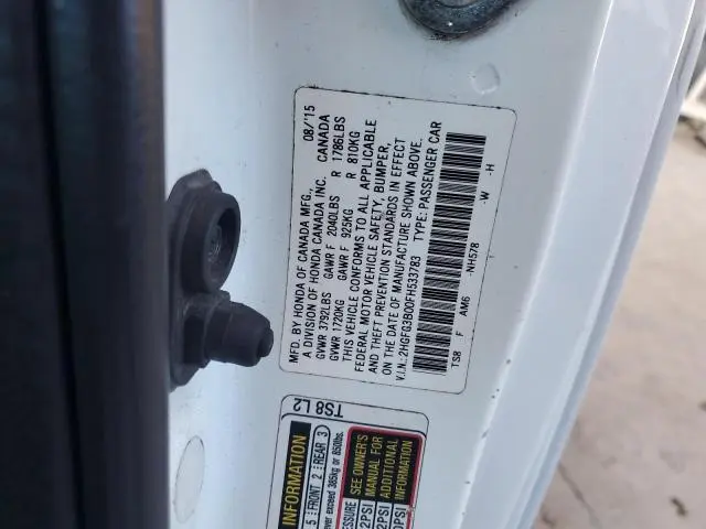 2015 HONDA CIVIC EXL  