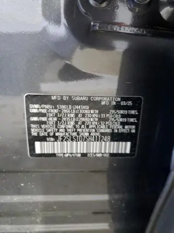 2025 SUBARU FORESTER TOURING  