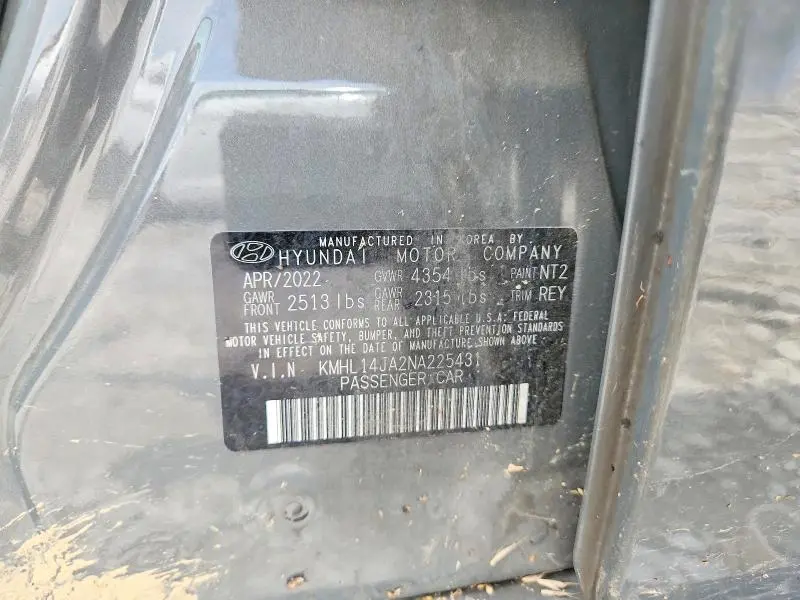 2022 HYUNDAI SONATA SEL  