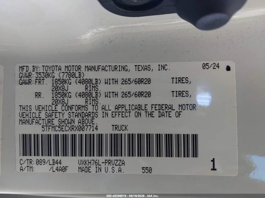 2024 TOYOTA TUNDRA HYBRID 1794 EDITION 4WD