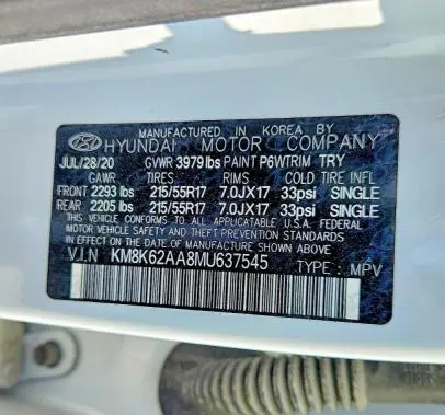 2021 HYUNDAI KONA SEL PLUS  