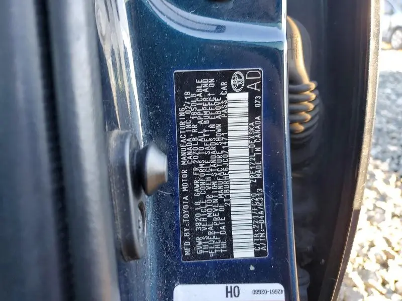 2018 TOYOTA COROLLA L  