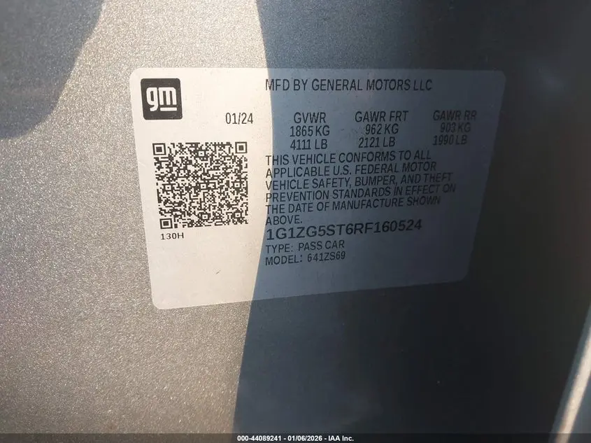 2024 CHEVROLET MALIBU FWD RS