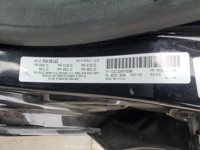 2015 CHRYSLER 200 C  