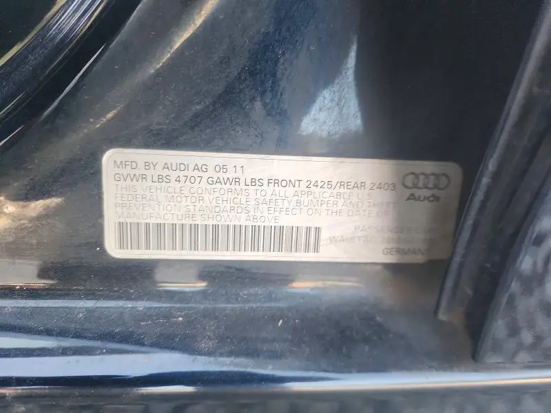 2011 AUDI A4 PREMIUM PLUS  