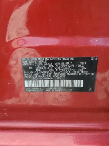 2010 TOYOTA RAV4   