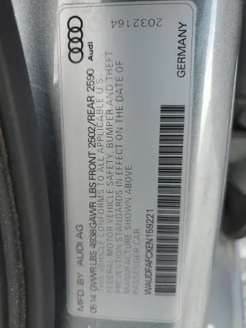 2014 AUDI A6 PREMIUM PLUS  