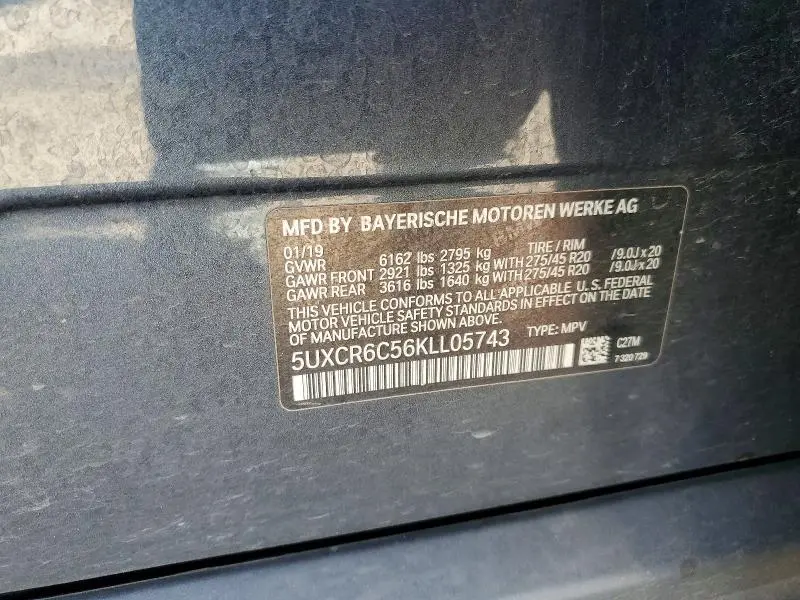 2019 BMW X5 XDRIVE40I  