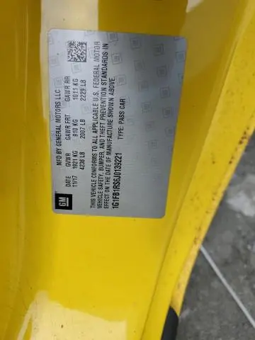 2018 CHEVROLET CAMARO LT