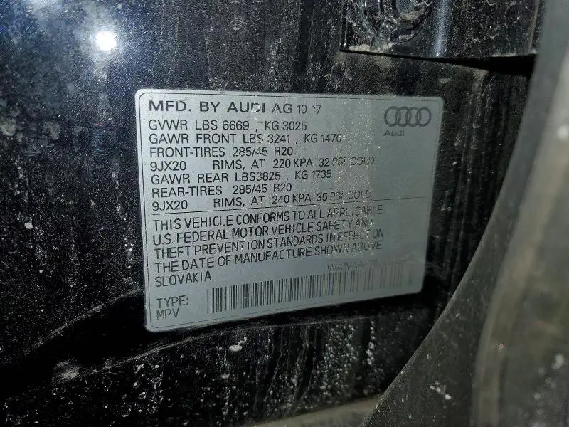 2018 AUDI Q7 PRESTIGE  