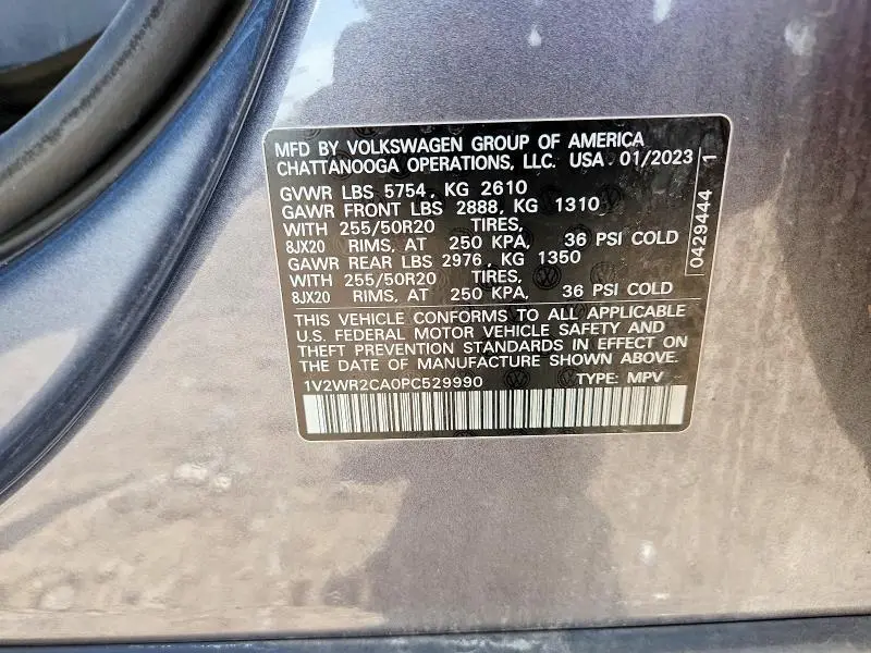 2023 VOLKSWAGEN ATLAS SE  