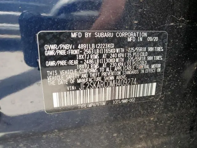 2021 SUBARU FORESTER SPORT  