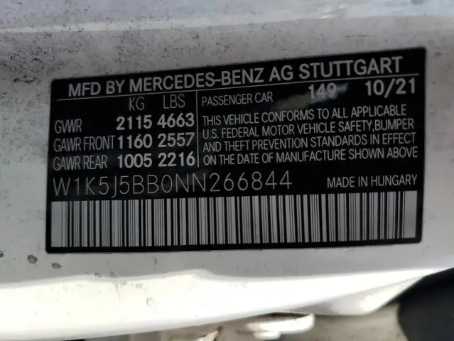 2022 MERCEDES-BENZ CLA AMG 35 4MATIC  