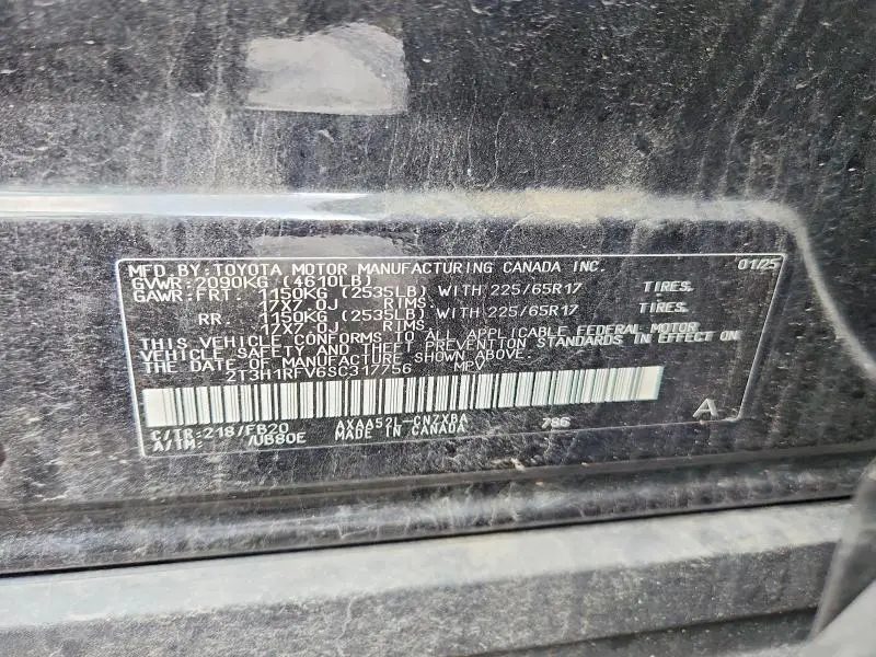2025 TOYOTA RAV4 LE  