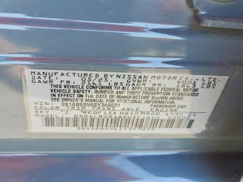 2025 NISSAN SENTRA SR  