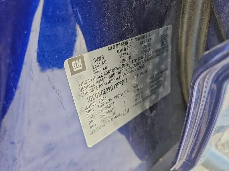 2016 CHEVROLET COLORADO LT  