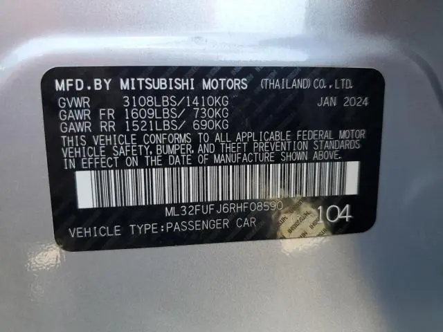 2024 MITSUBISHI MIRAGE G4 ES  