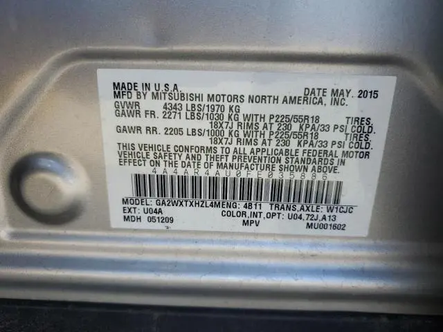 2015 MITSUBISHI OUTLANDER SPORT SE  