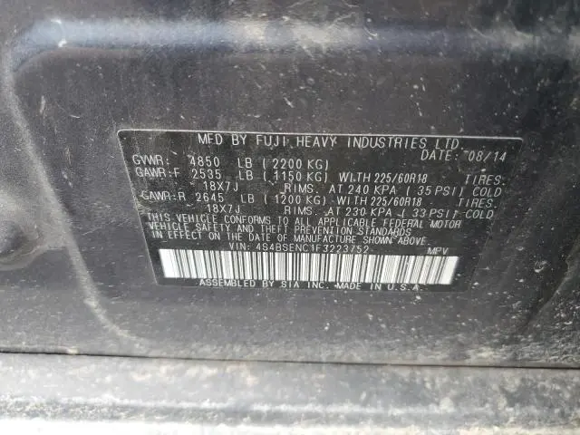 2015 SUBARU OUTBACK 3.6R LIMITED  