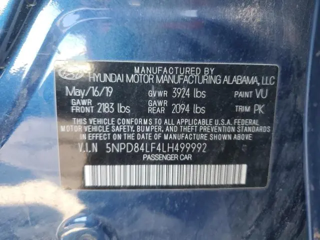 2020 HYUNDAI ELANTRA SEL  