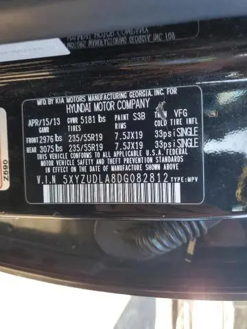 2013 HYUNDAI SANTA FE SPORT   