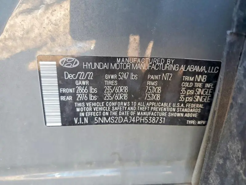 2023 HYUNDAI SANTA FE SEL  
