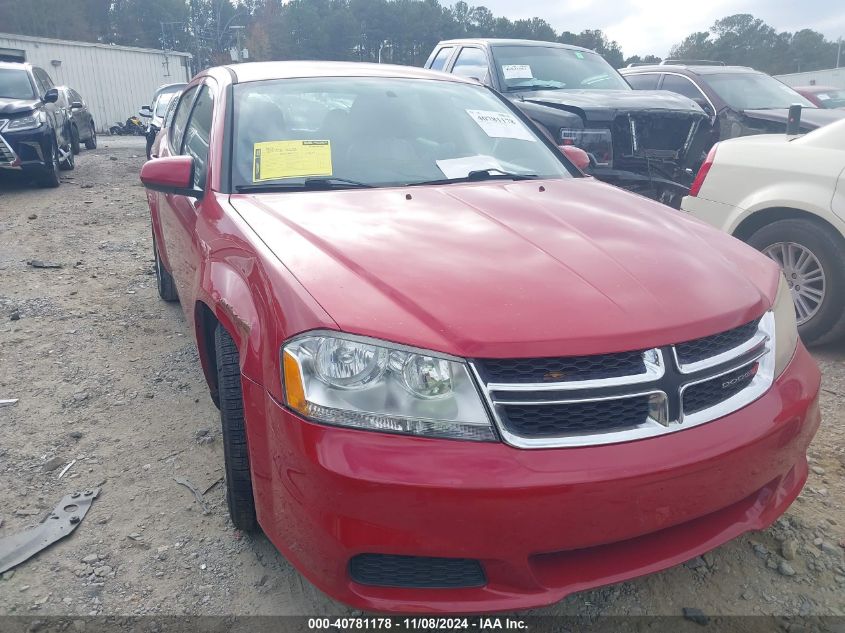 2012 DODGE AVENGER SXT