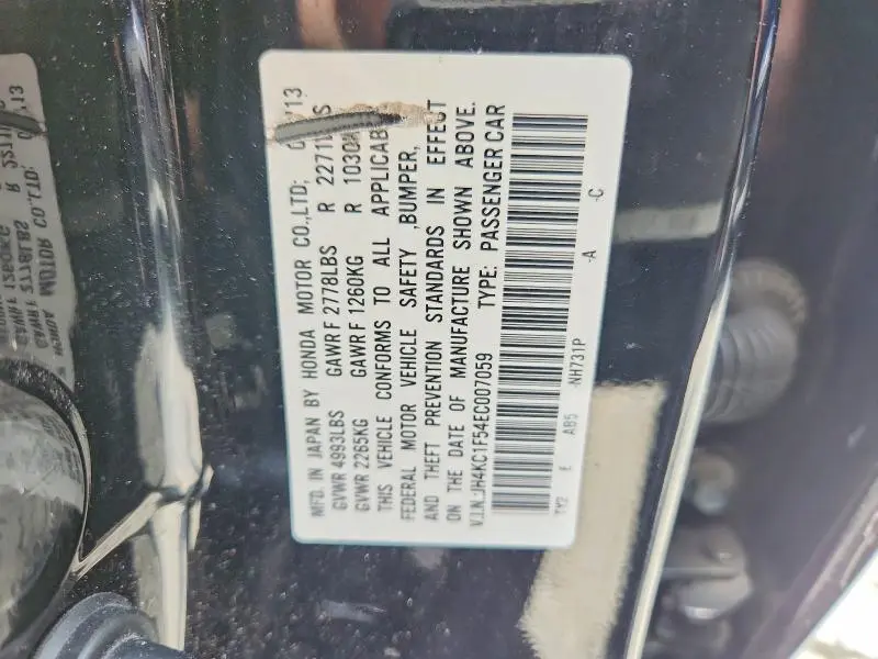 2014 ACURA RLX TECH  