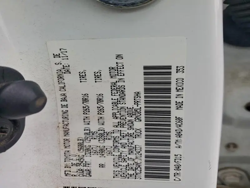 2018 TOYOTA TACOMA DOUBLE CAB  