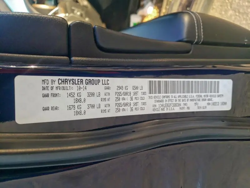 2015 JEEP GRAND CHEROKEE LIMITED  