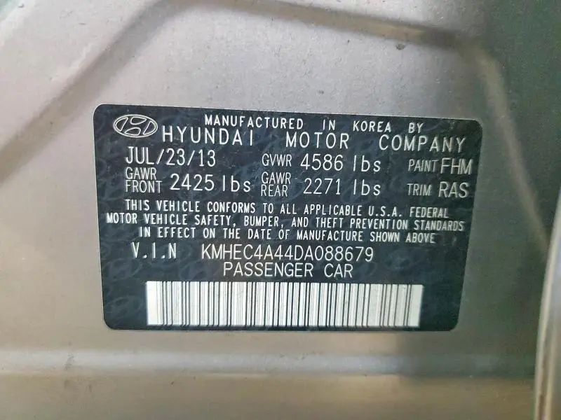 2013 HYUNDAI SONATA HYBRID  