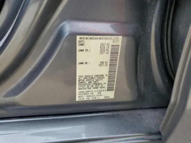 2018 NISSAN ALTIMA 2.5  